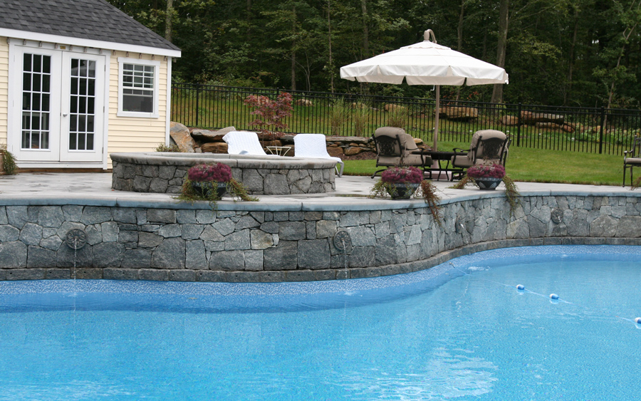 Decorative masonry surface showing finish texture and edge alignment